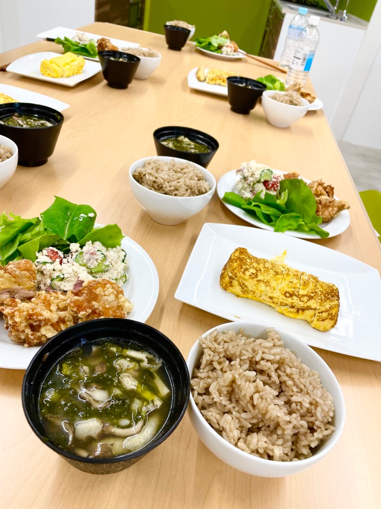 家庭料理教室の実作写真
